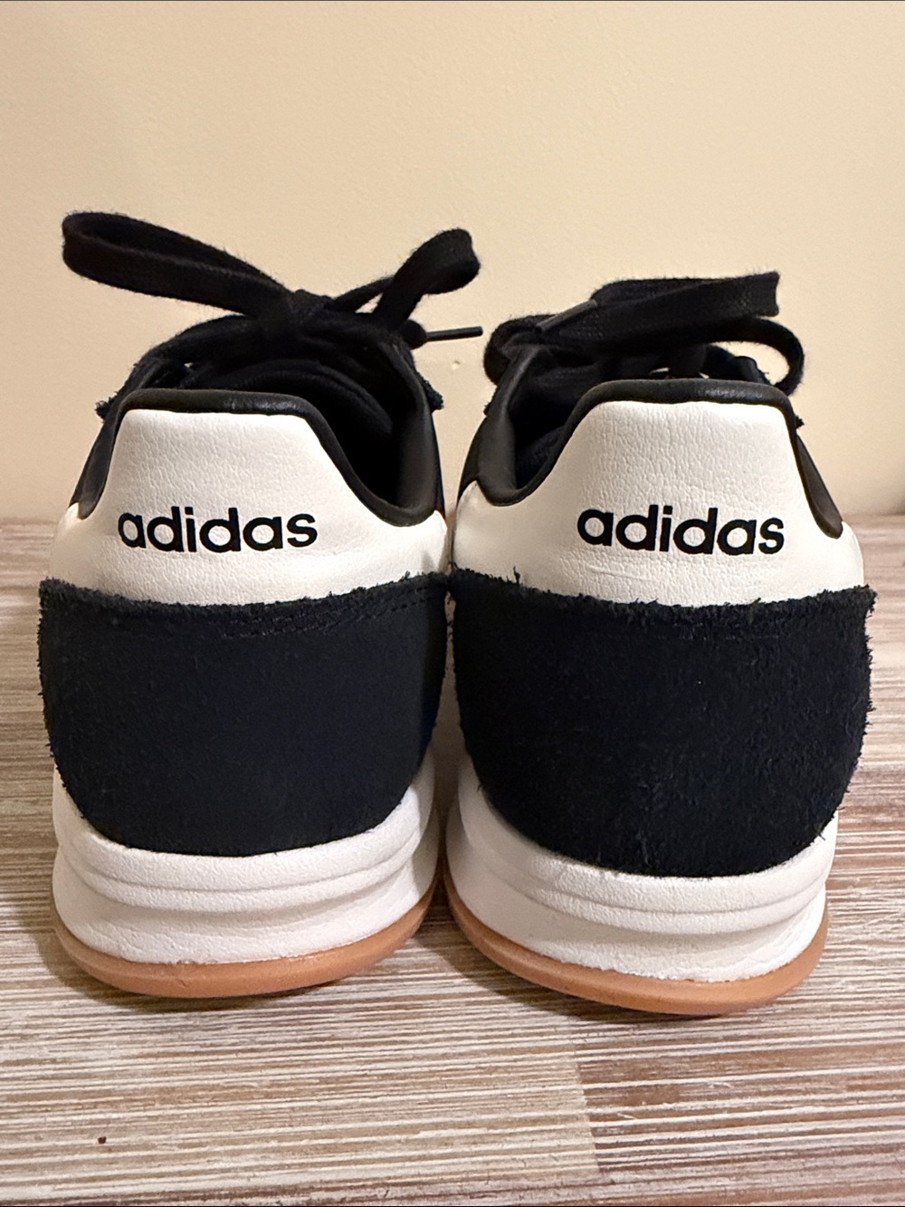 adidas Run 70s 2.0 Black and White Cloudfoam Retro Sneakers - Picture 4 of 8